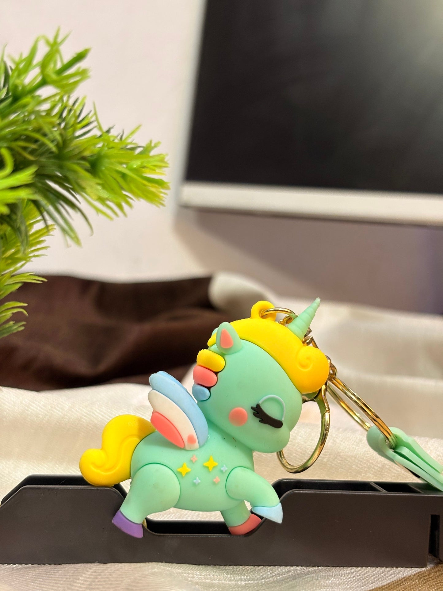 Magical Pastel Unicorn Keychain