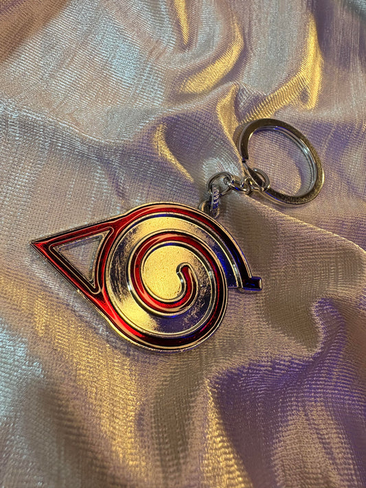 Naruto Hidden Leaf Village (Konoha) Symbol Metal Keychain