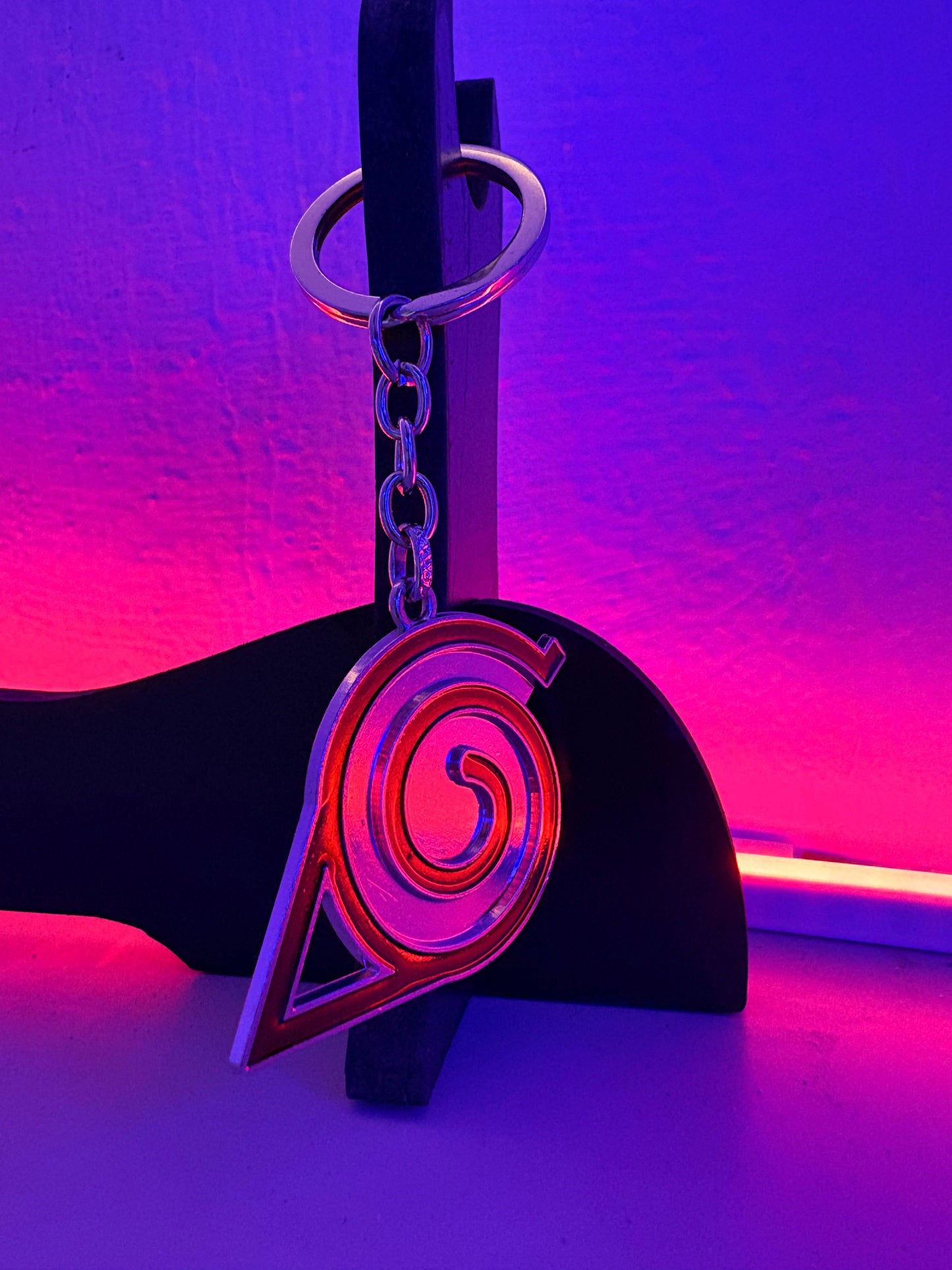 Naruto Hidden Leaf Village (Konoha) Symbol Metal Keychain