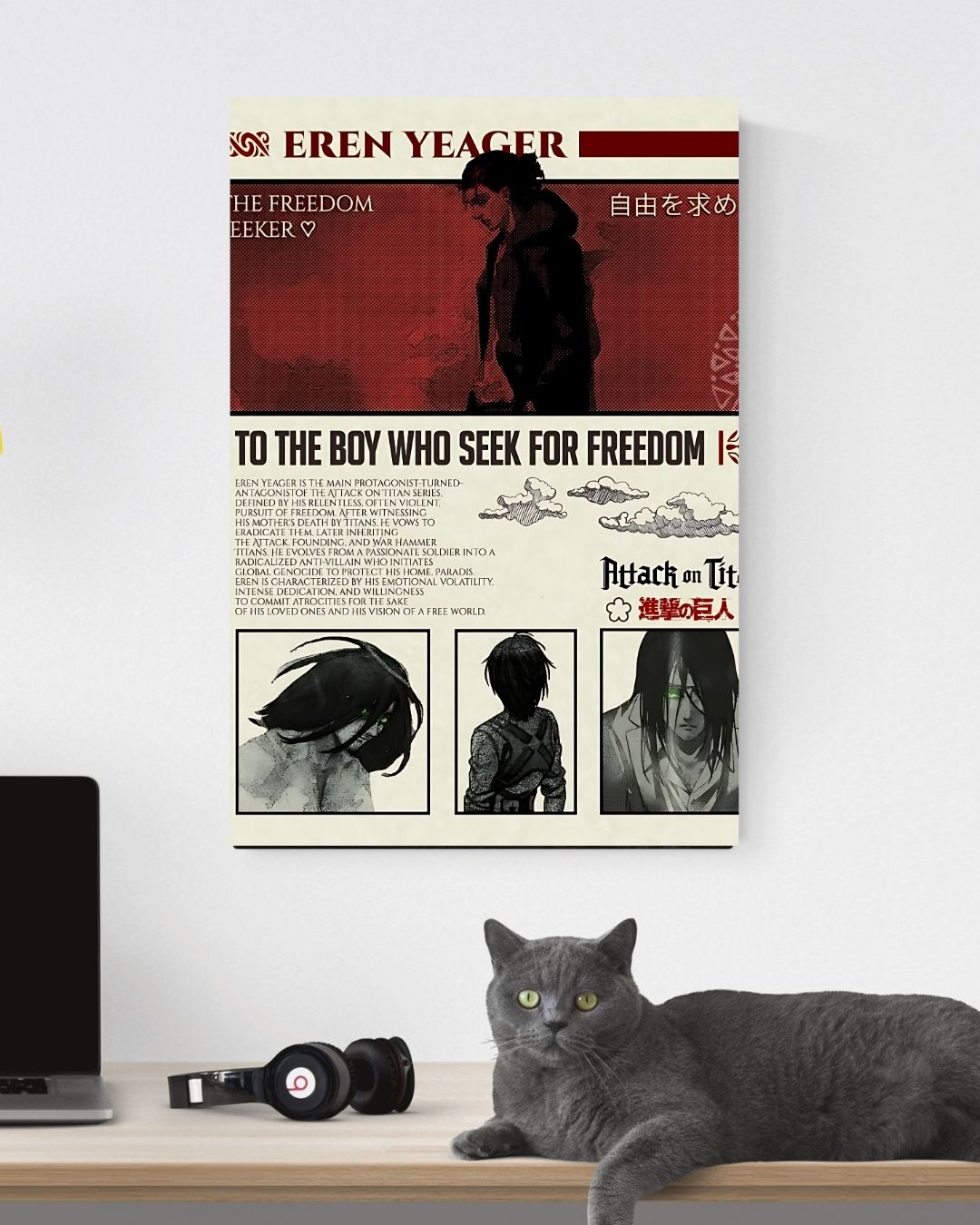 ATTACK ON TITAN EREN YEAGER POSTER 23