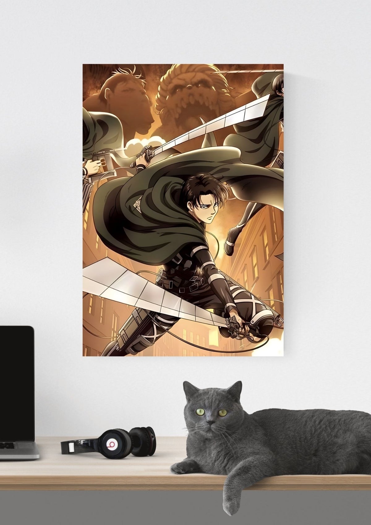 ATTACK ON TITAN LEVI ACKERMAN POSTER 15