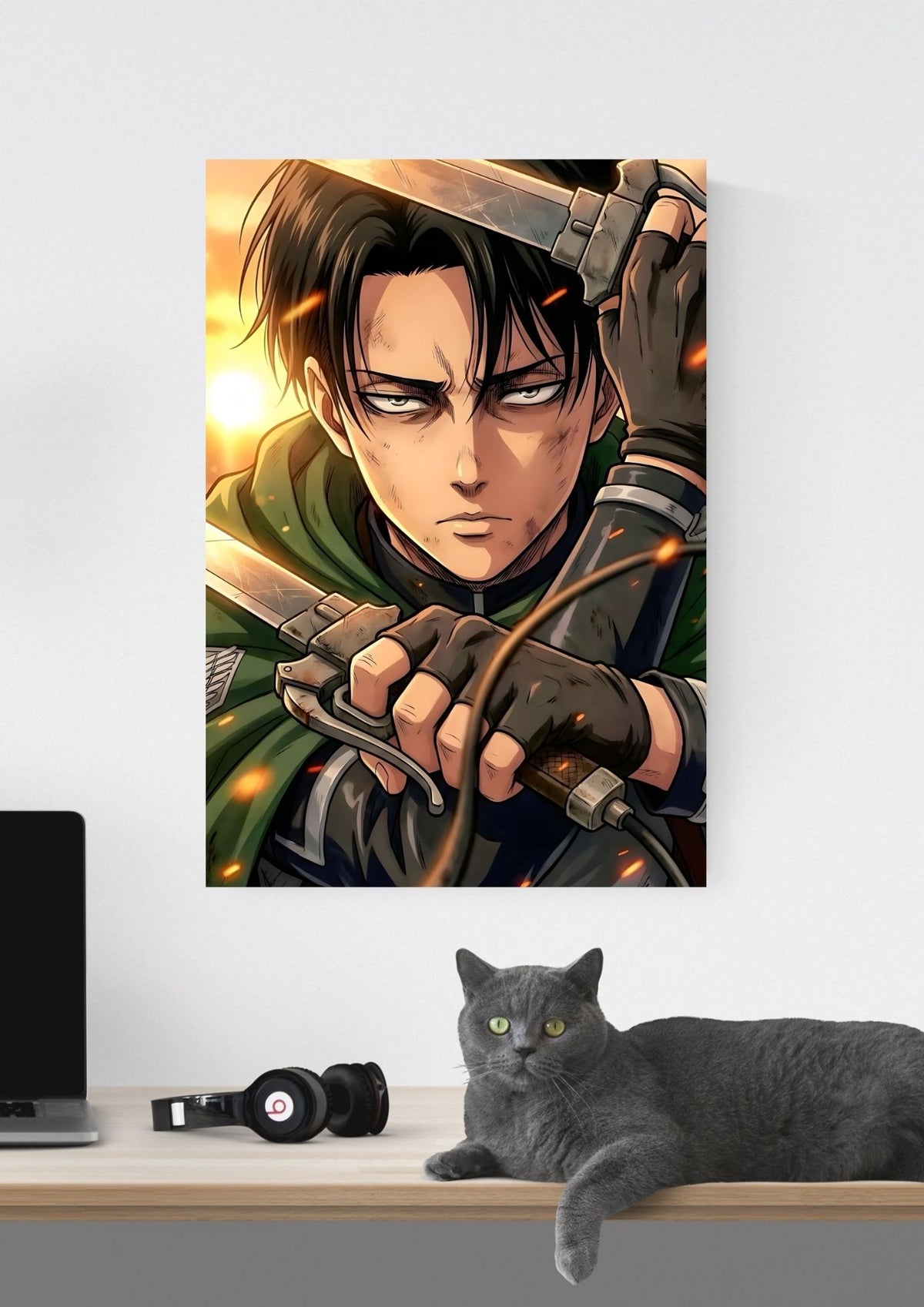 ATTACK ON TITAN LEVI ACKERMAN POSTER 08