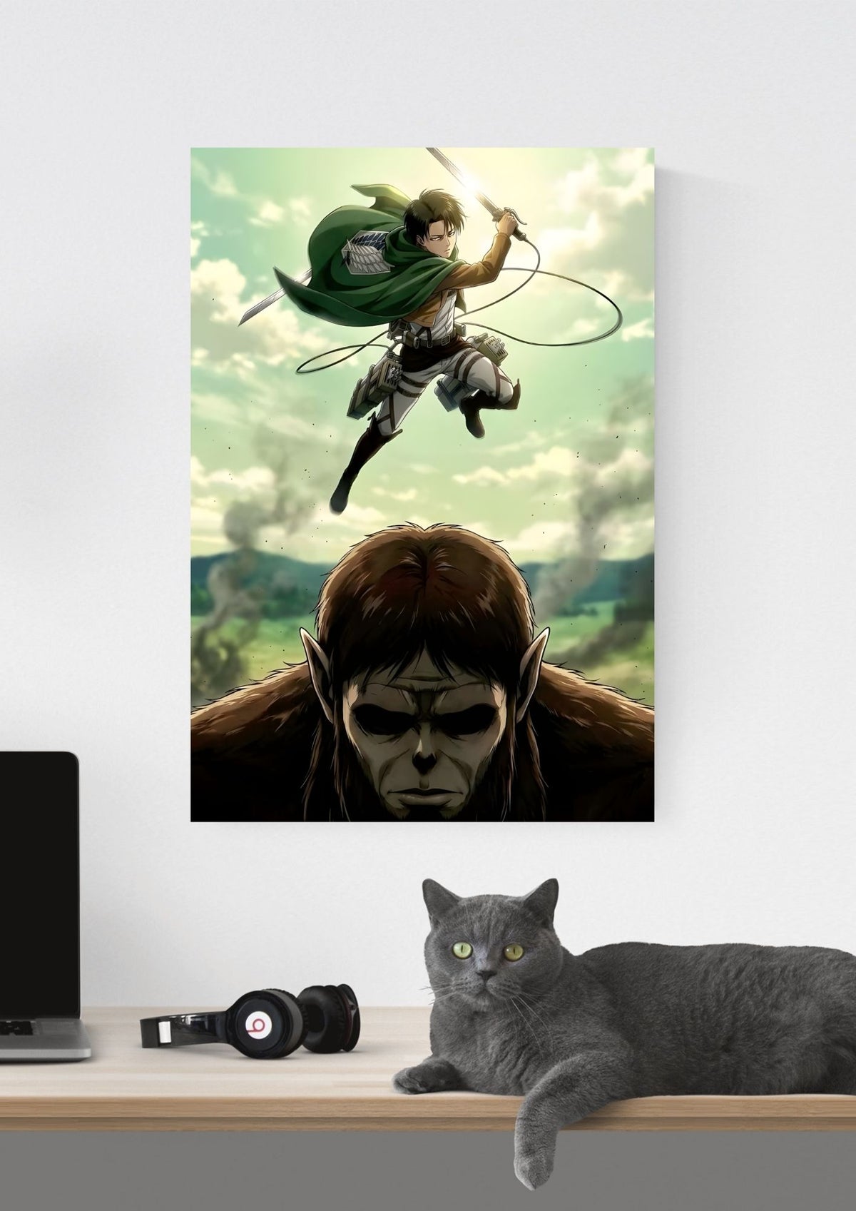 ATTACK ON TITAN LEVI ACKERMAN POSTER 09