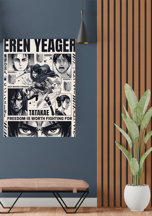 ATTACK ON TITAN EREN YEAGER POSTER 02