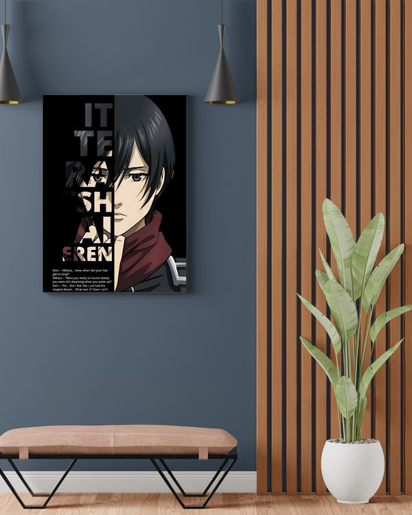 ATTACK ON TITAN MIKASA POSTER 09