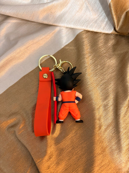 Dragon Ball Z: Goku 3D Figure Keychain with Power Pole