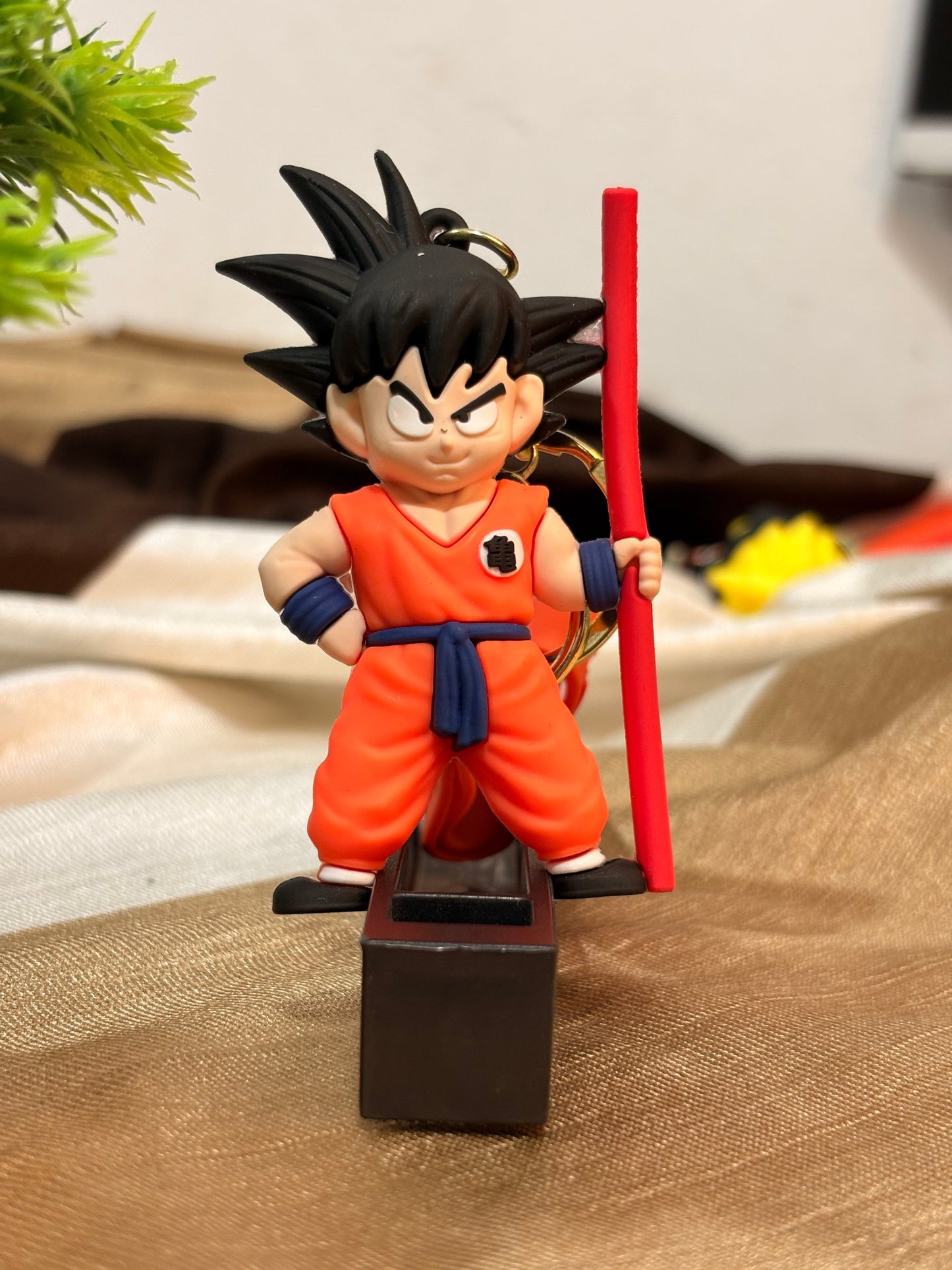 Dragon Ball Z: Goku 3D Figure Keychain with Power Pole
