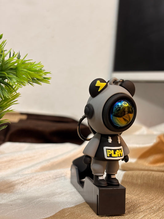 Cyber-Panda "MASK" 3D Keychain