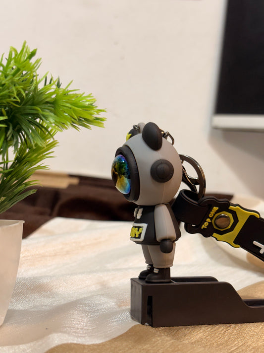 Cyber-Panda "MASK" 3D Keychain
