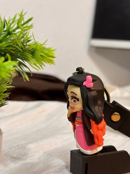 Nezuko Kamado: Demon Slayer 3D Anime Keychain