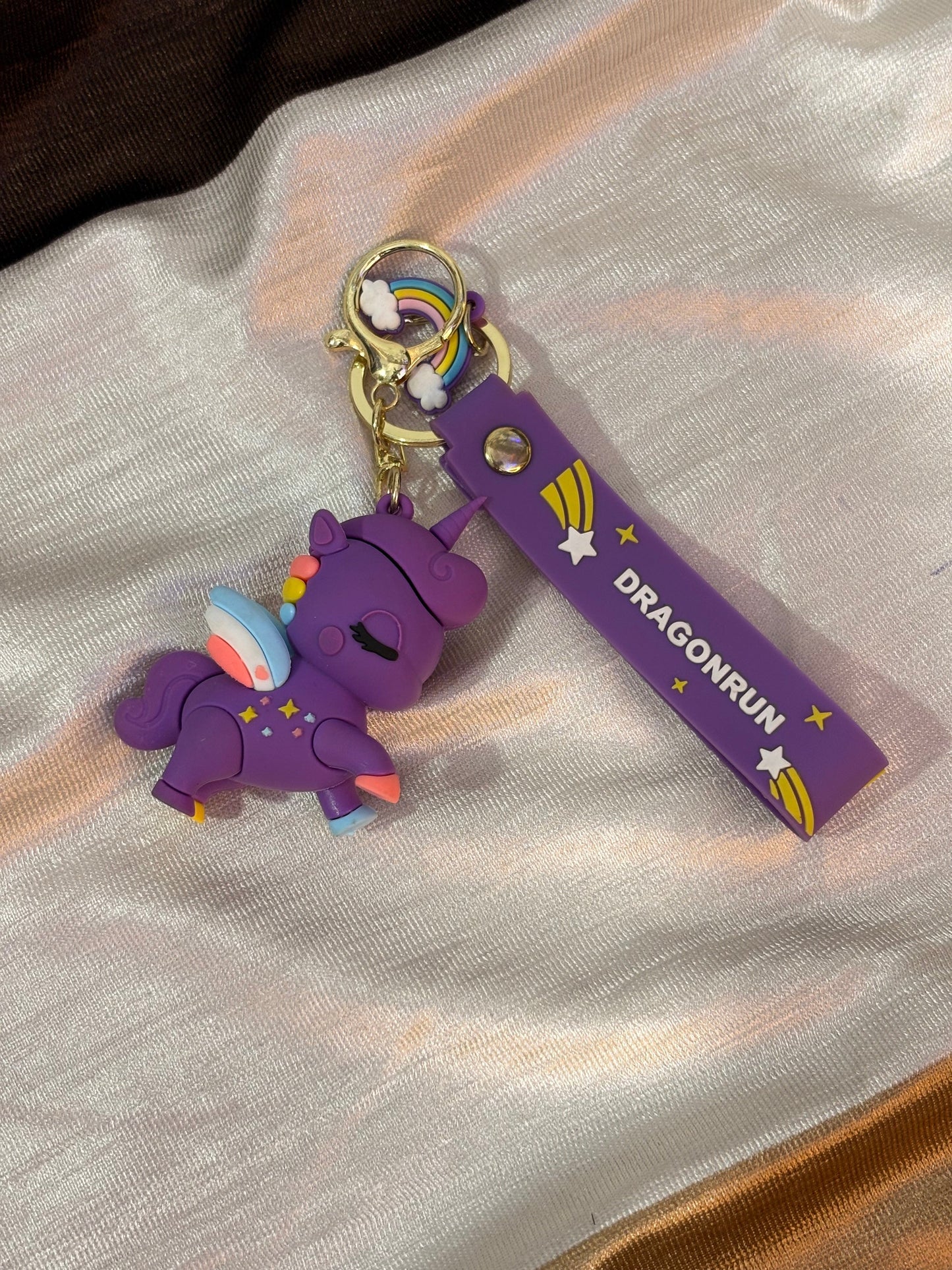 Magical Pastel Unicorn Keychain