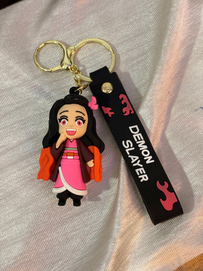Nezuko Kamado: Demon Slayer 3D Anime Keychain