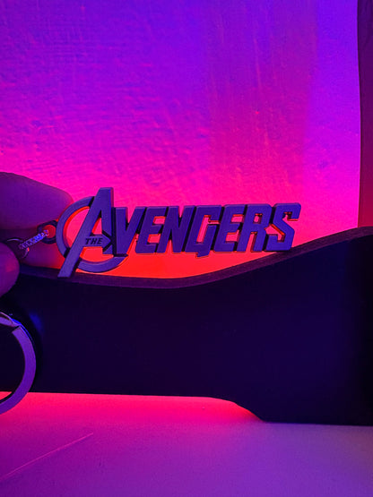Classic "The Avengers" Logo Metal Keychain