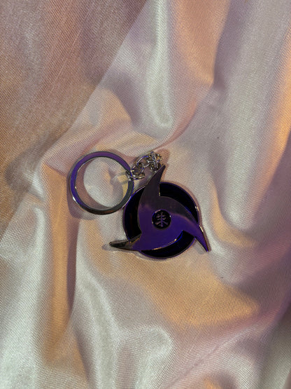 Itachi Uchiha Akatsuki "Shu" Metal Keychain (Naruto)
