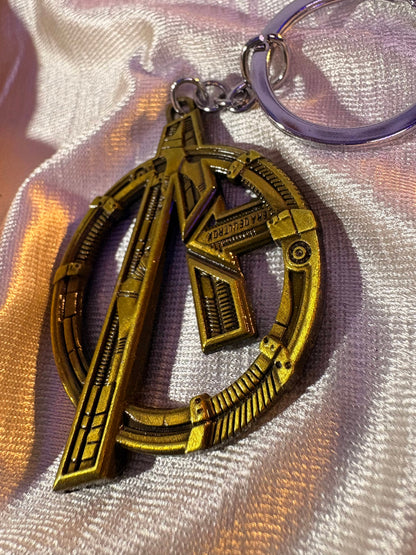 Avengers: Age of Ultron Mechanical Logo Metal Keychain