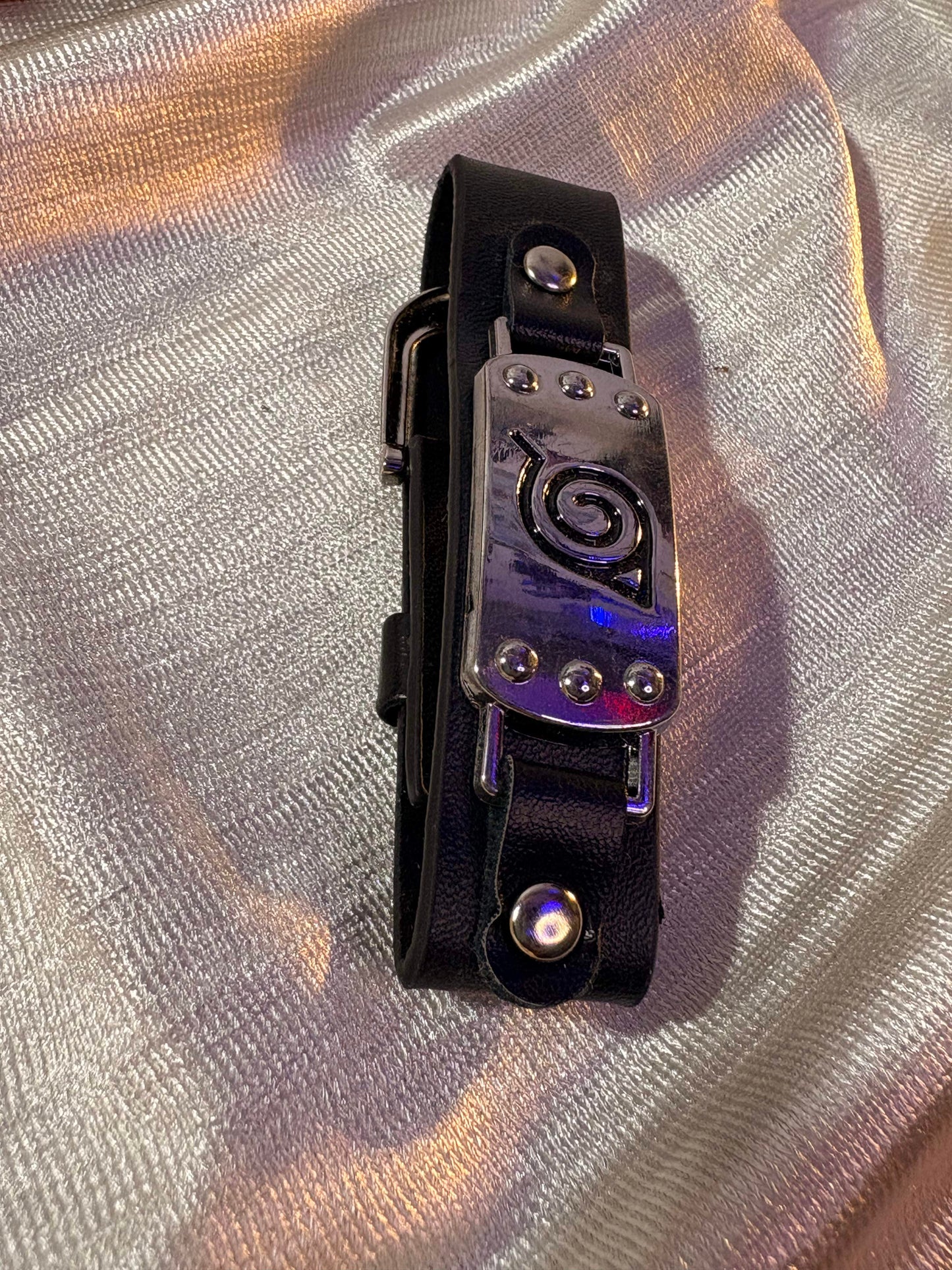Naruto Hidden Leaf Village (Konoha) Leather Bracelet