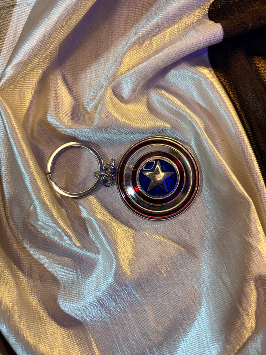 Captain America Classic Shield Metal Keychain (Marvel)