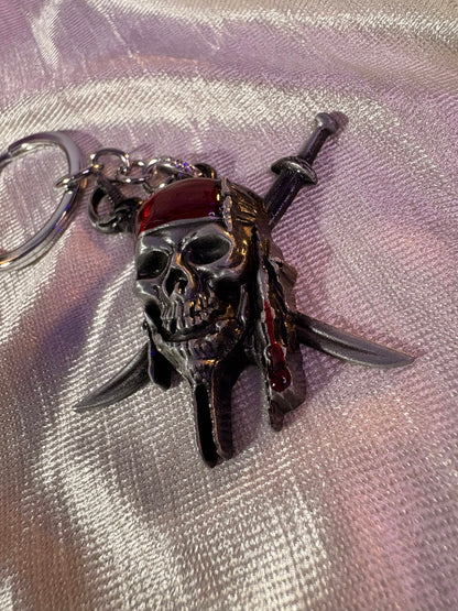 PIRATE FLAG METALLIC KEYCHAIN - image 5