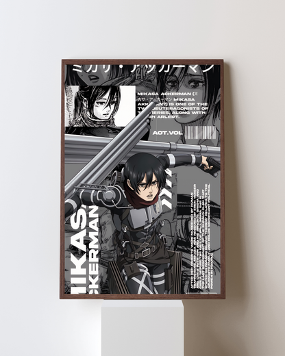 ATTACK ON TITAN MIKASA POSTER 21