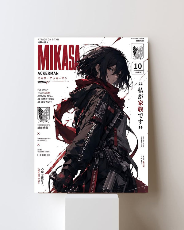 ATTACK ON TITAN MIKASA POSTER 26