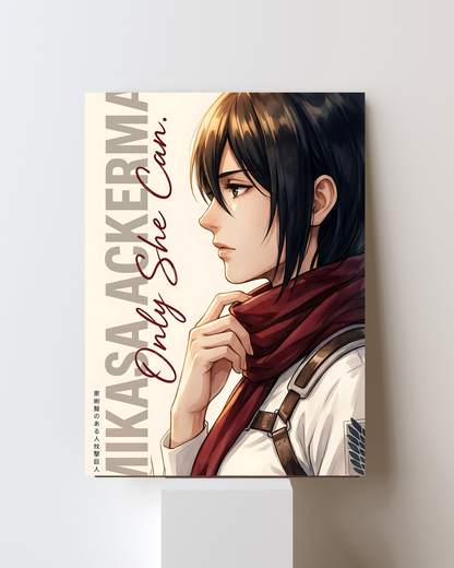ATTACK ON TITAN MIKASA POSTER 42