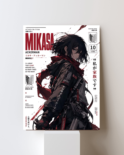 ATTACK ON TITAN MIKASA POSTER 46