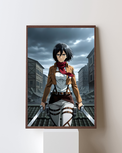 ATTACK ON TITAN MIKASA POSTER 06