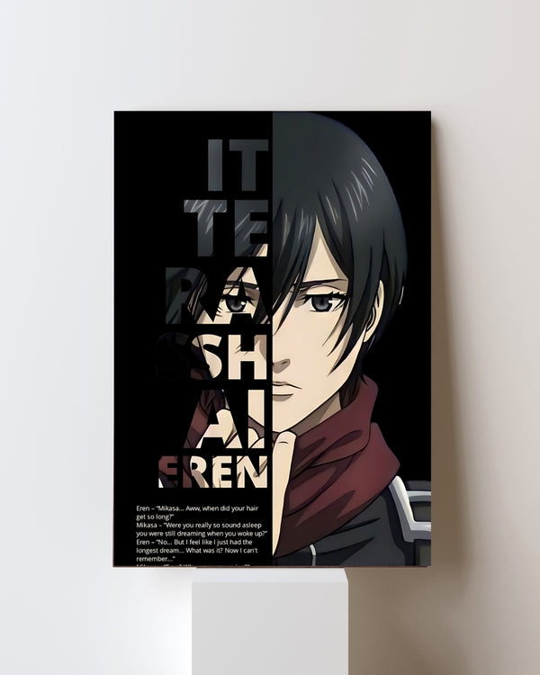 ATTACK ON TITAN MIKASA POSTER 09