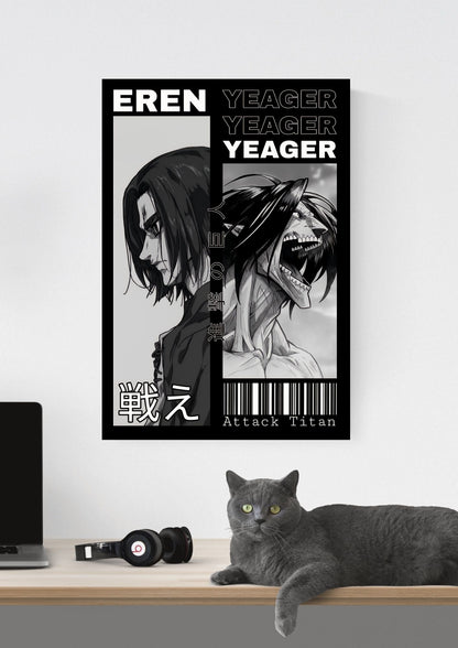 ATTACK ON TITAN EREN YEAGER POSTER 15