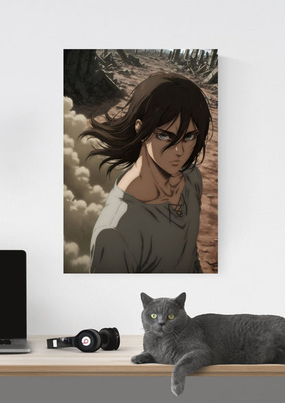 ATTACK ON TITAN EREN YEAGER POSTER 01
