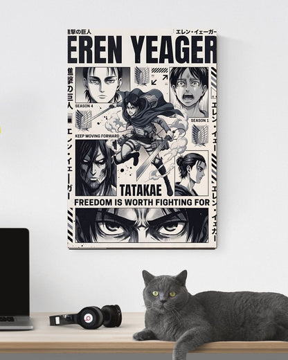ATTACK ON TITAN EREN YEAGER POSTER 02