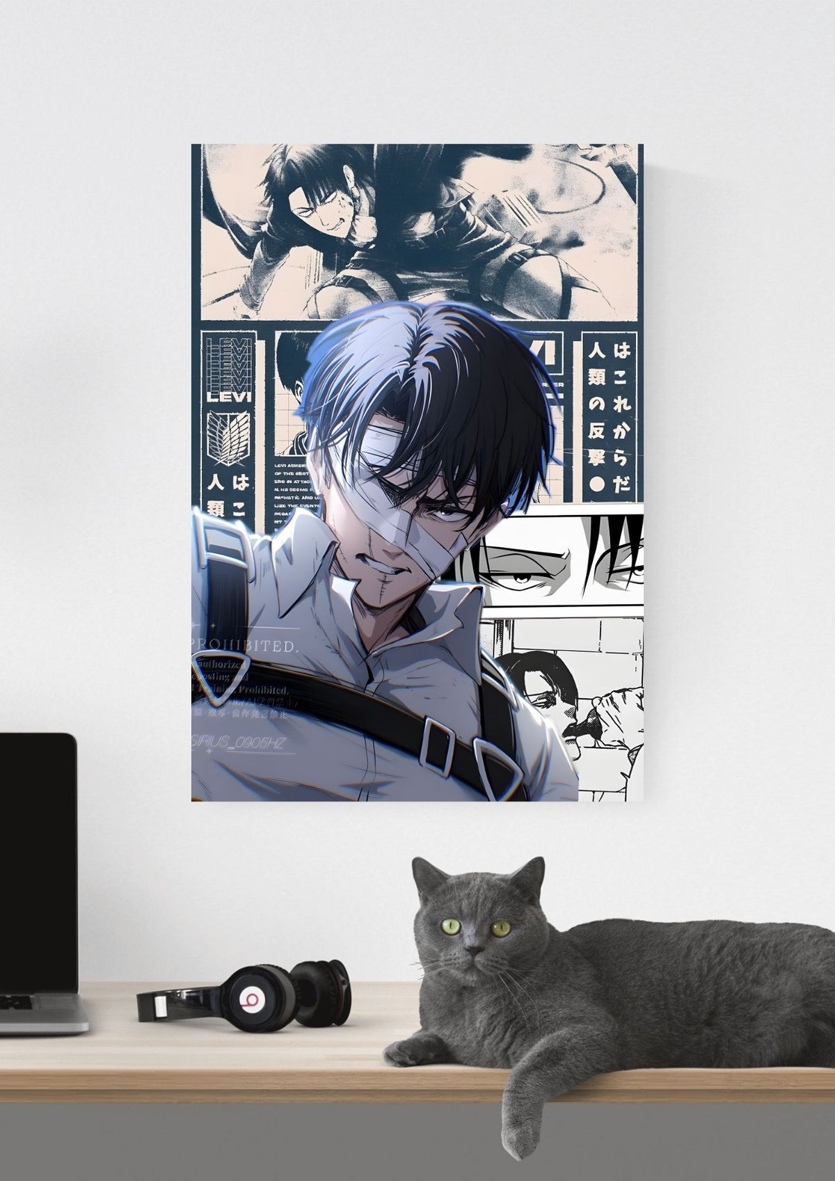 ATTACK ON TITAN LEVI ACKERMAN POSTER 11