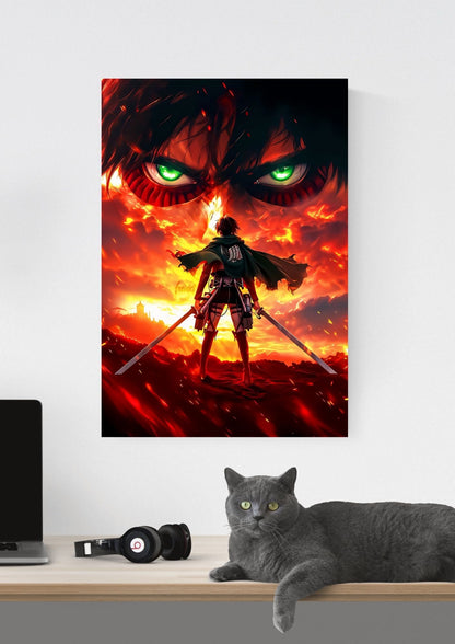 ATTACK ON TITAN LEVI ACKERMAN POSTER 12