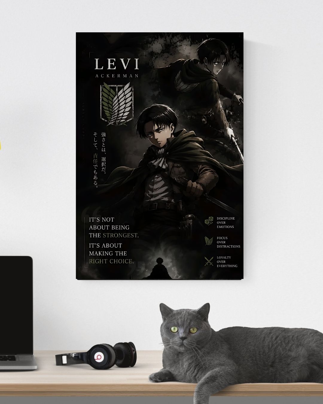 ATTACK ON TITAN LEVI ACKERMAN POSTER 23