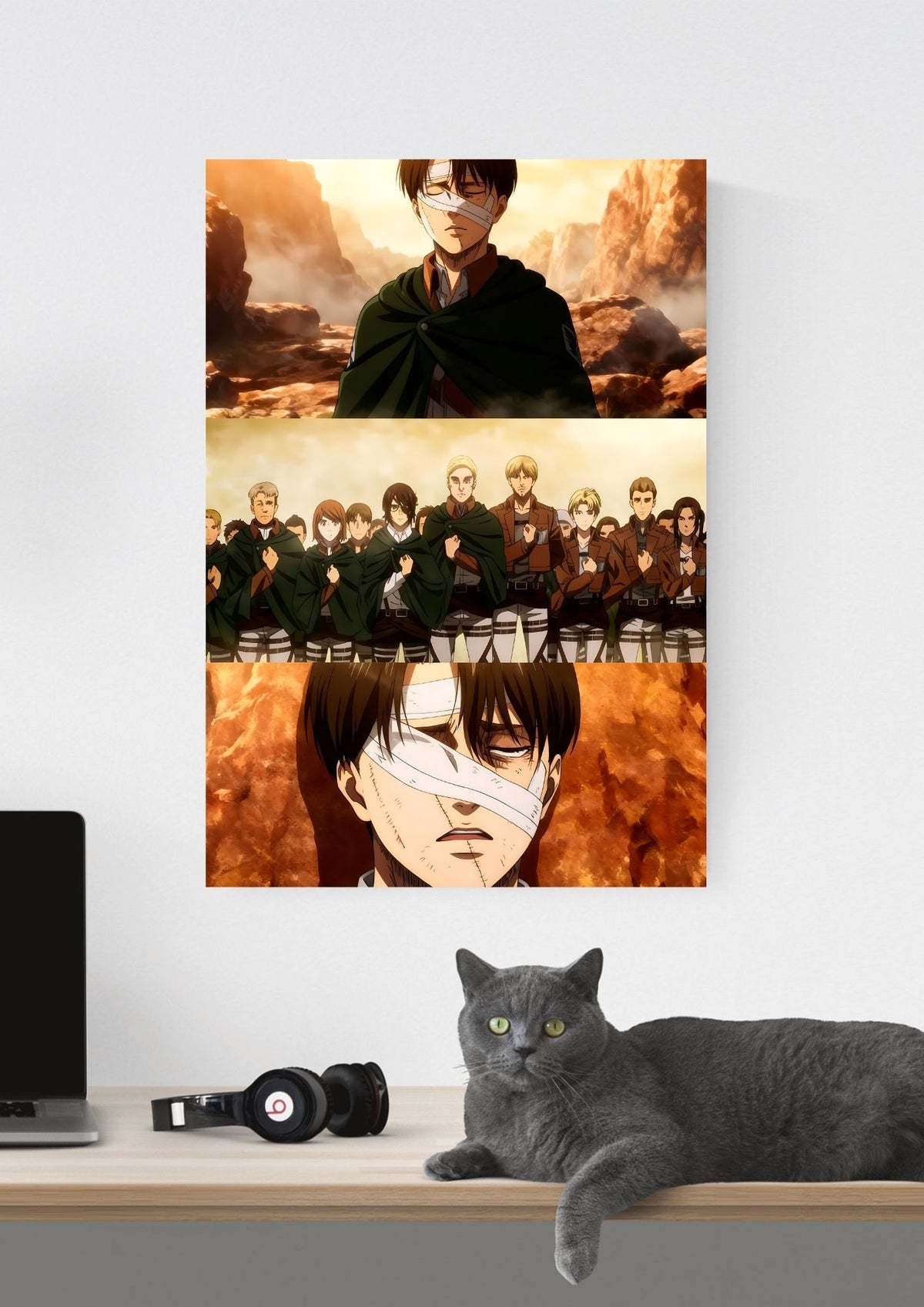 ATTACK ON TITAN LEVI ACKERMAN POSTER 06