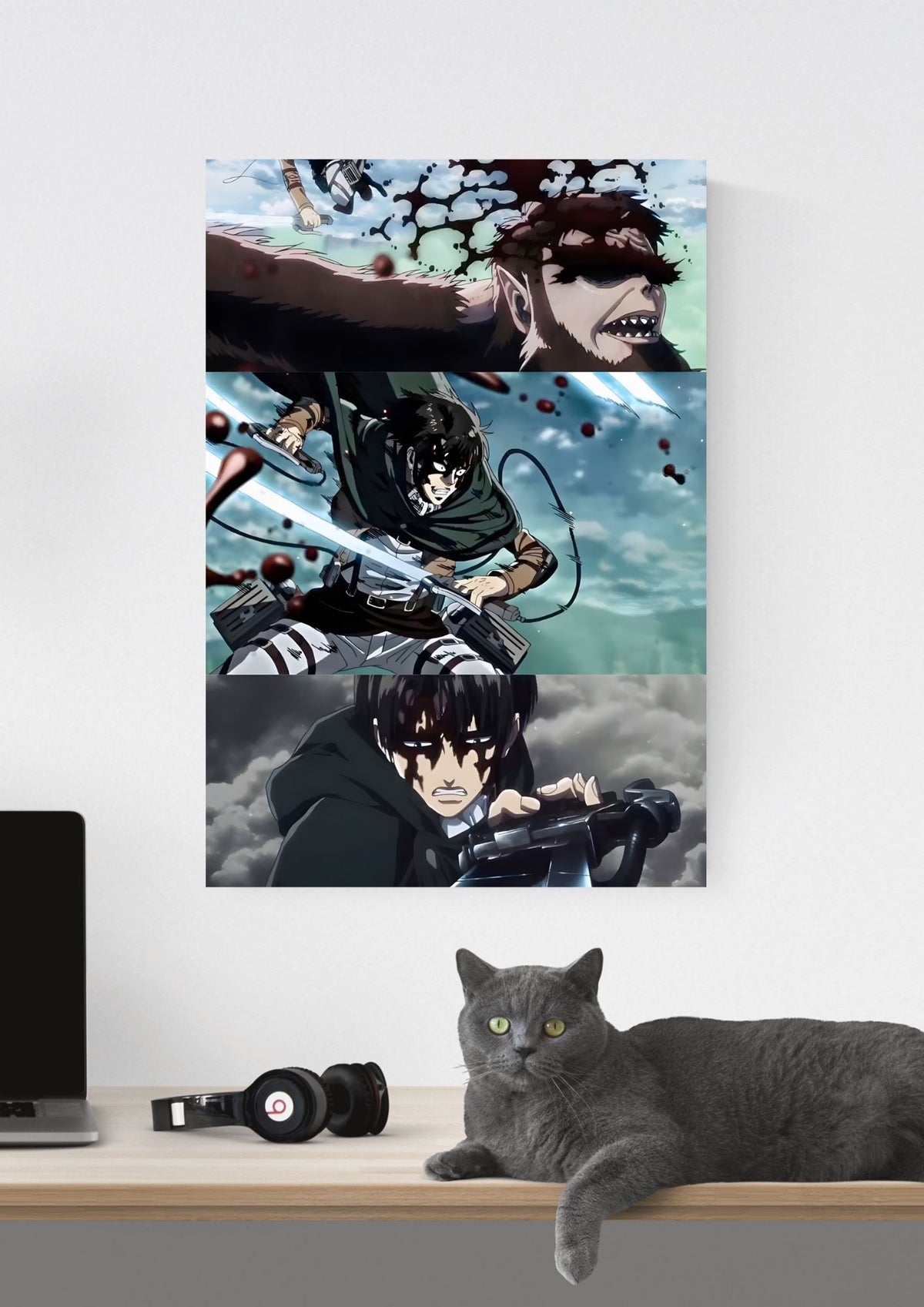 ATTACK ON TITAN LEVI ACKERMAN POSTER 07