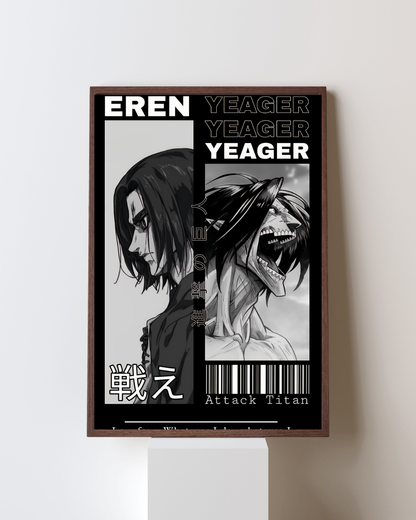 ATTACK ON TITAN EREN YEAGER POSTER 15