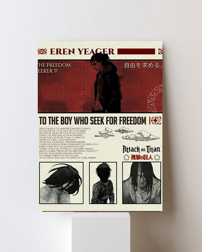 ATTACK ON TITAN EREN YEAGER POSTER 23