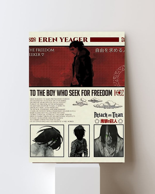 ATTACK ON TITAN EREN YEAGER POSTER 23