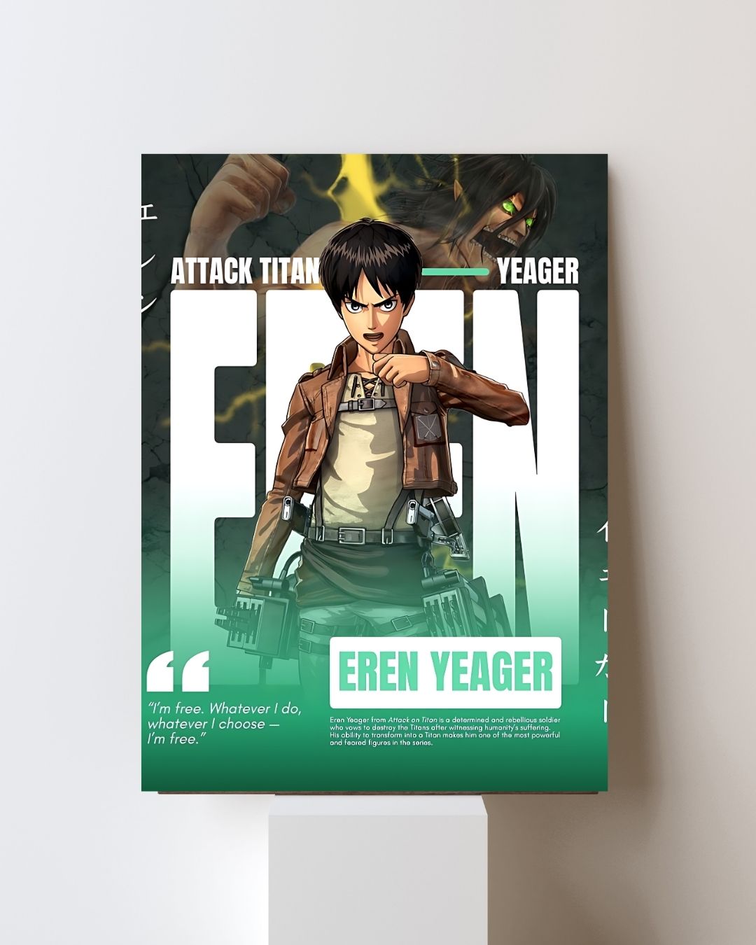 ATTACK ON TITAN EREN YEAGER POSTER 24