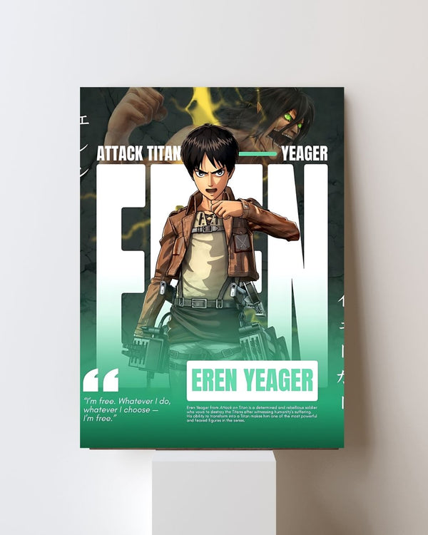 ATTACK ON TITAN EREN YEAGER POSTER 24