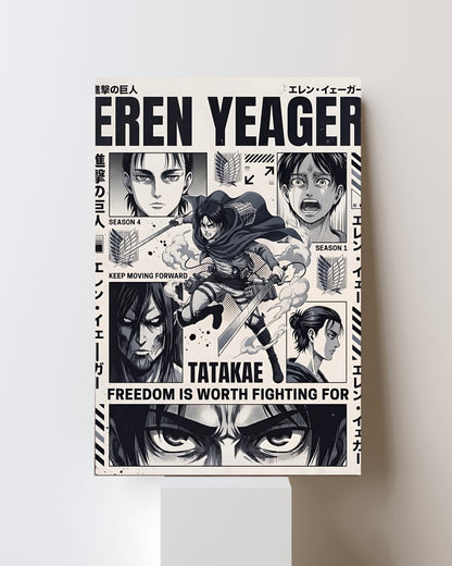 ATTACK ON TITAN EREN YEAGER POSTER 02