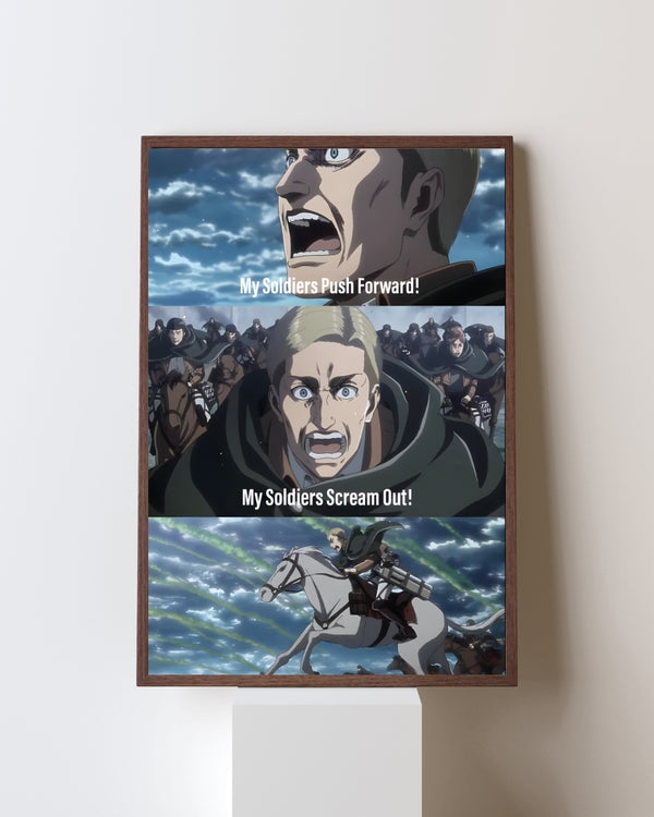 ATTACK ON TITAN ERWIN POSTER 05