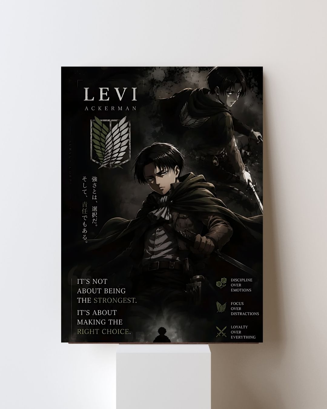 ATTACK ON TITAN LEVI ACKERMAN POSTER 23