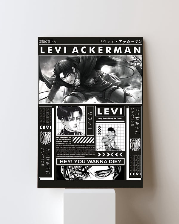 ATTACK ON TITAN LEVI ACKERMAN POSTER 26